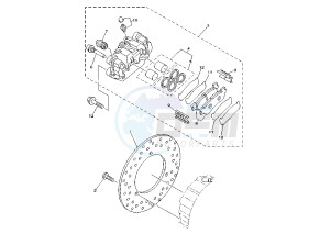 YP MAJESTY 250 drawing REAR BRAKE CALIPER