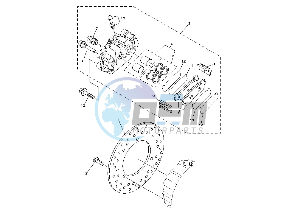 REAR BRAKE CALIPER