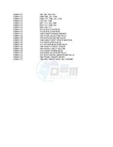 VZ800 (E2) MARAUDER drawing * COLOR CHART *