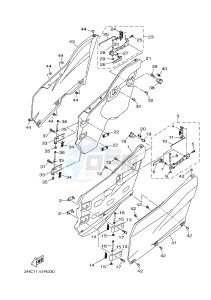 YXZ1000ES YXZ10YMSH YXZ1000R EPS SPECIAL EDITION (2HCF) drawing SIDE COVER 3