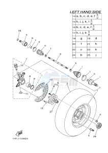 YFM700FWAD YFM7FGPSED GRIZZLY 700 EPS SPECIAL EDITION (1HPV 1HPX) drawing FRONT WHEEL