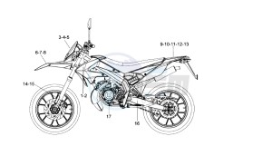 SENDA DRD MOTARD - 125 CC drawing EMBLEM