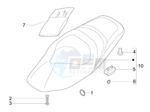 Nexus 250 e3 drawing Saddle seats - Tool roll