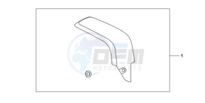 CBR600RR9 UK - (E / SPC) drawing CARBON FIBER EXHAUST GUARD