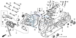 SH75D drawing CRANKCASE/OIL PUMP