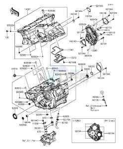 NINJA ZX-10R ABS ZX1000SGFA XX (EU ME A(FRICA) drawing Crankcase