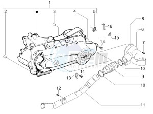 Fly 50 4T 2V 25-30Km/h drawing Crankcase cover - Crankcase cooling