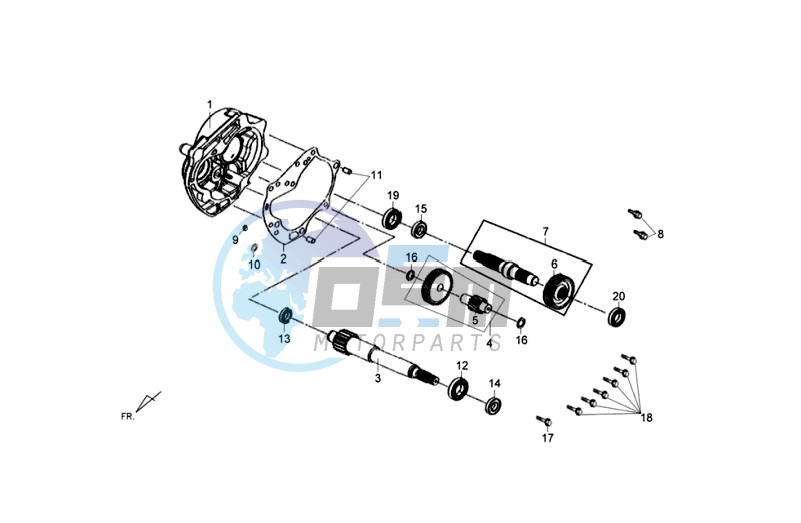 MISSION CASE - DRIVE SHAFT