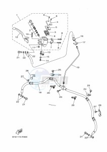 YFM700FWBD YFM70KPXK (B5K3) drawing FRONT MASTER CYLINDER