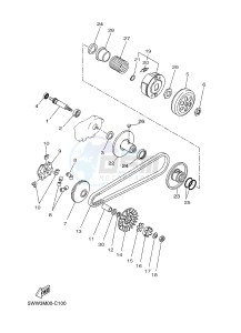 EW50N STUNT NAKED (3C7B) drawing CLUTCH