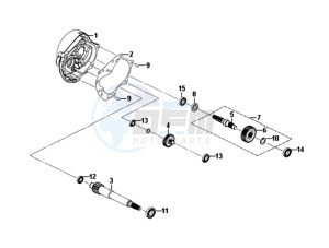 ORBIT II 50 2T NAKED L6 drawing MISSION CASE - DRIVE SHAFT