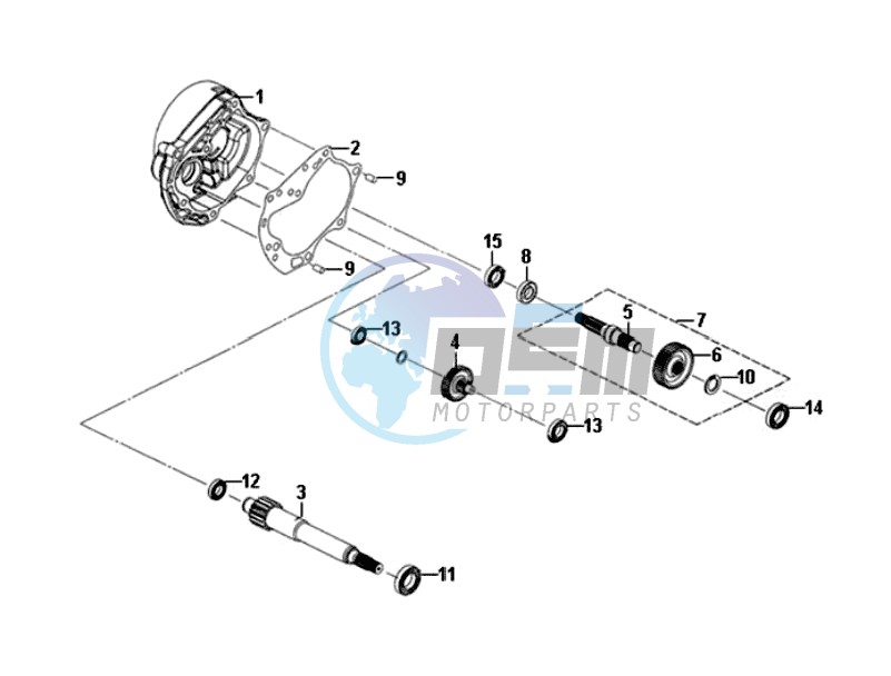 MISSION CASE - DRIVE SHAFT