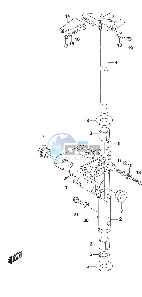 Swivel Bracket - Remote Control w/Power Tilt