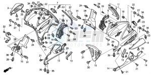 ST1300A drawing LOWER COWL