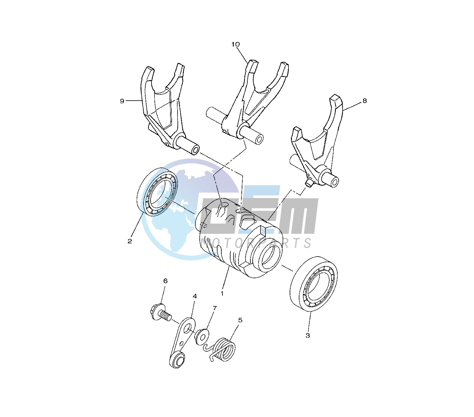 SHIFT CAM AND FORK