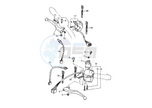 XTZ TENERE 660 drawing HANDLE SWITCH -LEVER