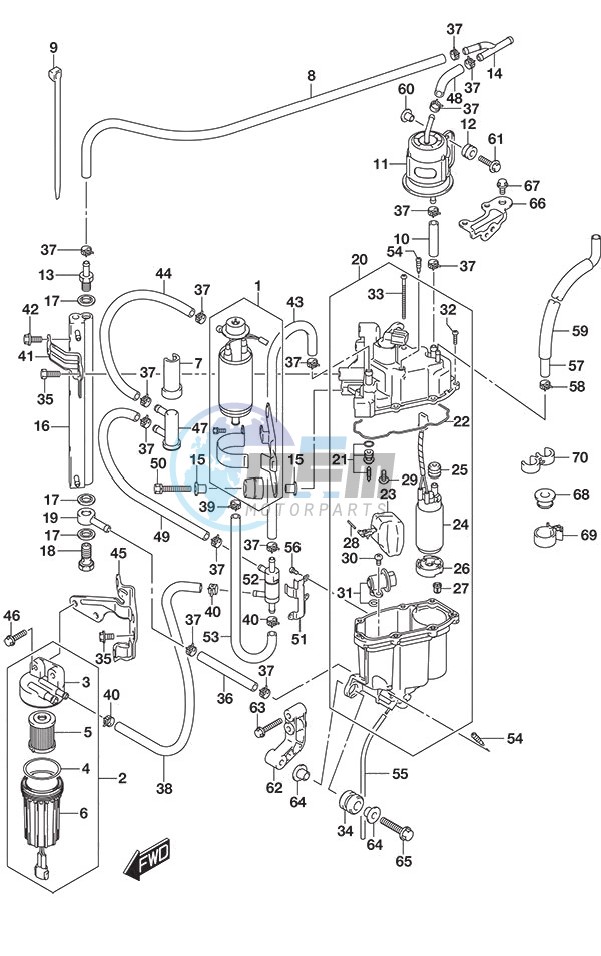 Fuel Pump/Fuel Vapor Separator