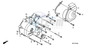 XL700V9 France - (F / CMF SPC) drawing LEFT CRANKCASE COVER