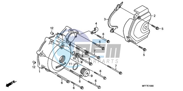 LEFT CRANKCASE COVER