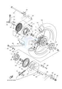 AG125 (BF81) drawing REAR WHEEL