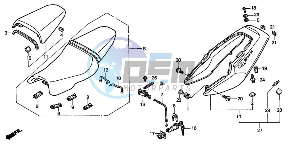 SEAT/REAR COWL