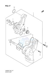 AN400 BURGMAN EU-UK drawing WATER PUMP