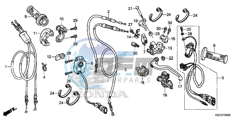 HANDLE LEVER/SWITCH/CABLE