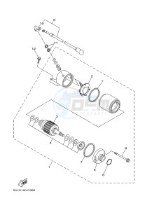 YFM350FWA YFM350DE GRIZZLY 350 4WD (1NSD 1NSE 1NSF) drawing STARTING MOTOR