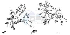 ST1300A9 UK - (E / ABS MKH MME) drawing COWL STAY