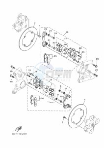 YXZ1000ET YXZ1000R SS (BASN) drawing REAR BRAKE CALIPER