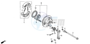 PK50 drawing FRONT BRAKE PANEL