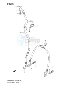 GSX-R750 (E3-E28) drawing FRONT BRAKE HOSE