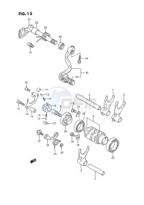 RM250 (E3) drawing GEAR SHIFTING