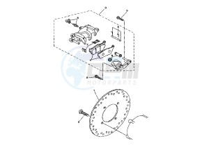 XC VERSITY 300 drawing REAR BRAKE CALIPER