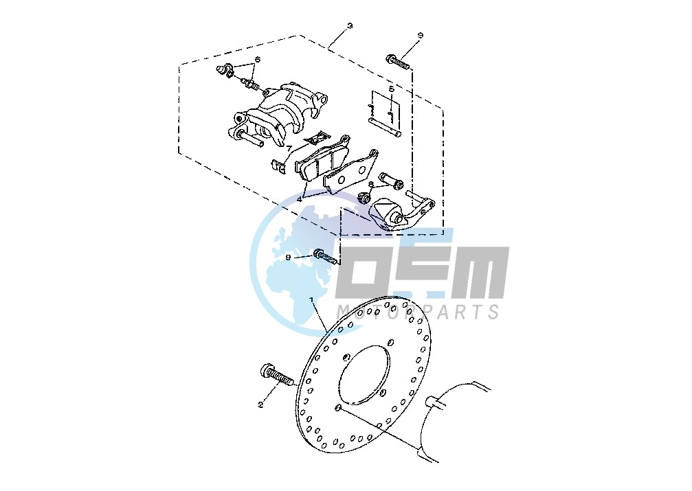 REAR BRAKE CALIPER