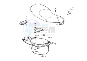 BOULEVARD 125-150 cc drawing SEAT