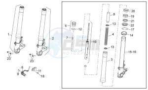 RSV4 1000 RR drawing Front Fork