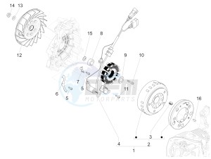 Sprint iGet 125 4T 3V ie ABS (APAC) drawing Flywheel magneto