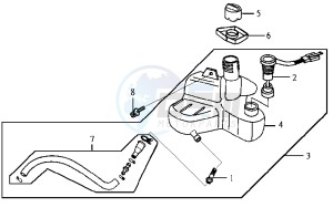 JET EURO X 50 BC ENGINE drawing OIL TANK