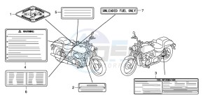 VT750C2 VT750C2 drawing CAUTION LABEL