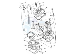 YZ F 250 drawing CYLINDER