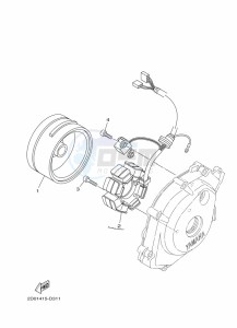 XTZ125E XTZ125 (1SBM) drawing GENERATOR