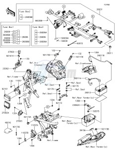 Z650 ER650HHF XX (EU ME A(FRICA) drawing Chassis Electrical Equipment