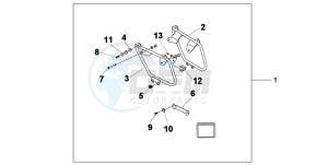 VT750CA9 UK - (E / MKH ST) drawing SADDLEBAG MOUNT B