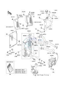 KL 650 A [KLR 650] (A6F-A7F) A7F drawing RADIATOR