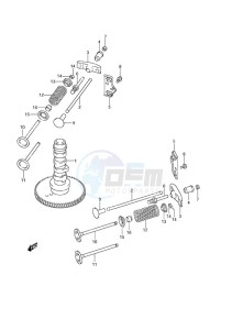 DF 25 V-Twin drawing Camshaft