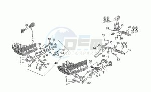 Sport 1100 Iniezione Iniezione drawing Foot rests - lateral stand