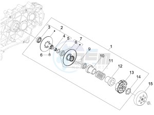 Fly 50 4t (25-30 kmh) drawing Driven pulley