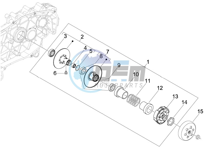 Driven pulley