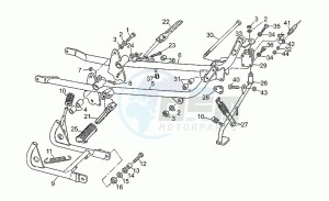 V 50 500 PA PA drawing Foot rests - lateral stand